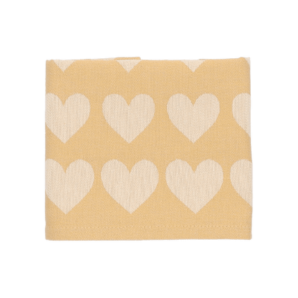 Bunzlau Castle Theedoek Hearts - Yellow