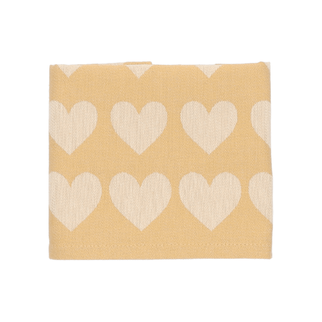 Bunzlau Castle Theedoek Hearts - Yellow