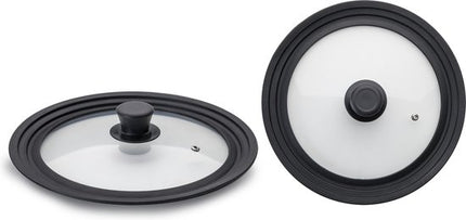 Ibili Glazen Deksel met Siliconen Rand 24-28 cm