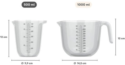 Mepal Chef It Maatbeker 500 ml - transparant