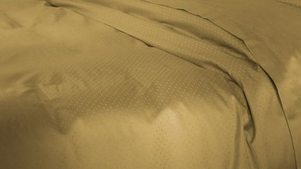Heckettlane Dekbedovertrek Punto, satijn 140x200/220 cm, Amber gold