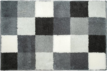 Badmat Blocks, 60x90 cm, Grey