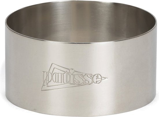 Patisse Kook-ring Laag 9 cm – RVS Garneerring