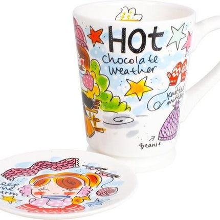 Blond Amsterdam Mazagran Hot Chocolate 2-delig - blauw