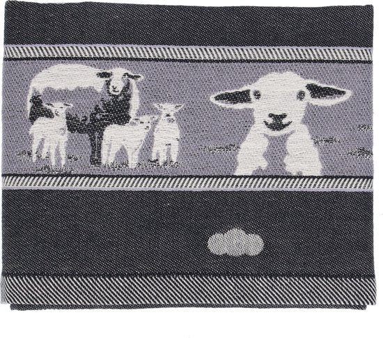 Bunzlau Castle Tea Towel Sheep - Black