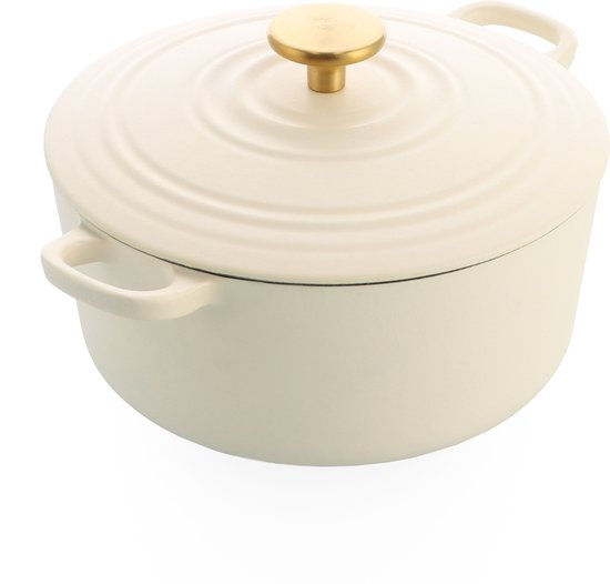 BK Bourgogne Braadpan 24 cm - Cream White