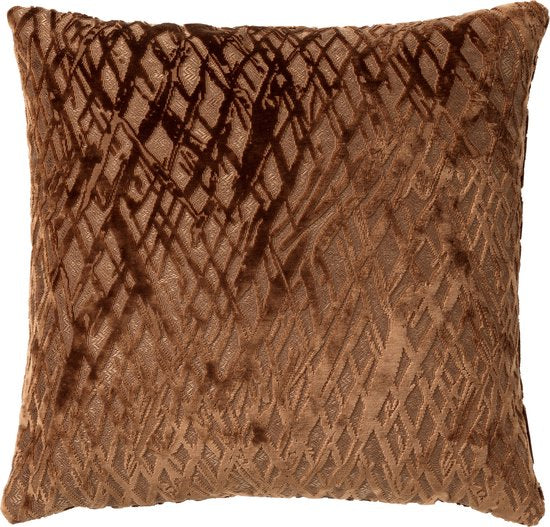 Dutch Decor Sierkussen Nicola 45x45 cm Tobacco Brown