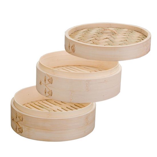 Ibili Bamboo Stoommandje - 20cm