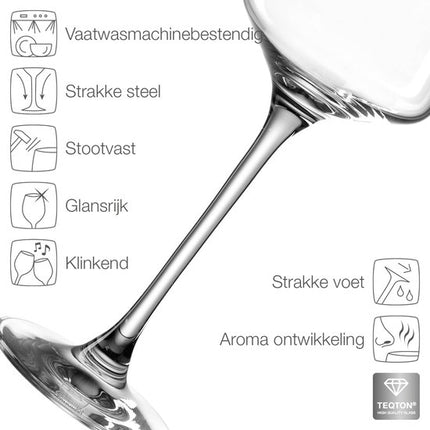 Leonardo Brunelli witte wijnglas 580 ml - 6 stuks