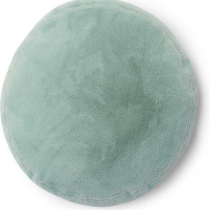 Essenza Mads furry kussentje rond 45 cm zeegroen
