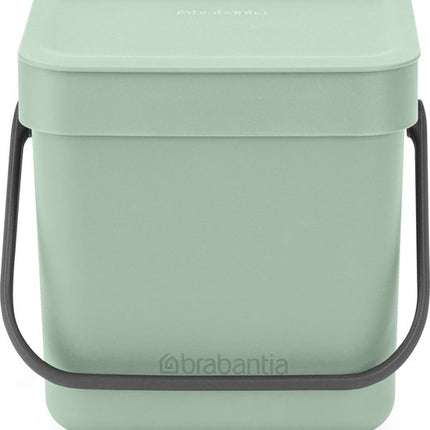 Brabantia Sort & Go Afvalemmer 3 L - Jade Green