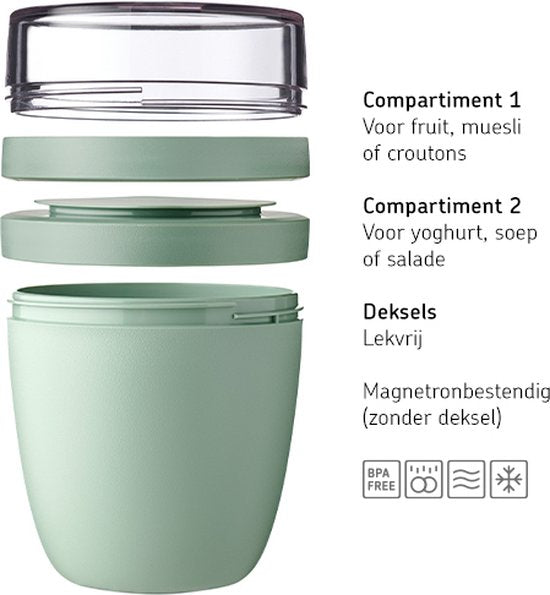 Mepal Lunchpot Ellipse - nordic blue