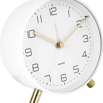 Karlsson Alarm clock Lofty metal - matt white