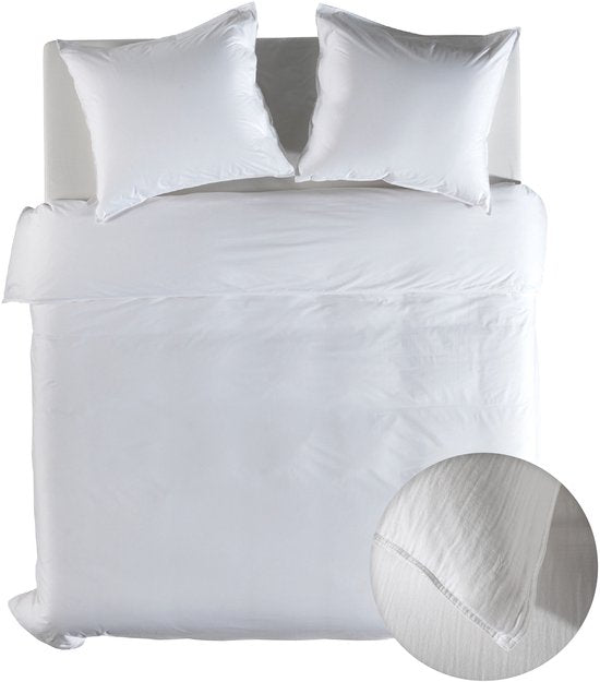 Yellow Dekbedovertrek Suite Guadeloupe 240x200/220 wit