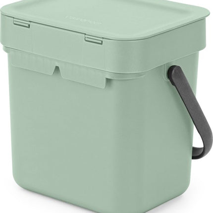 Brabantia Sort & Go Afvalemmer 3 L - Jade Green