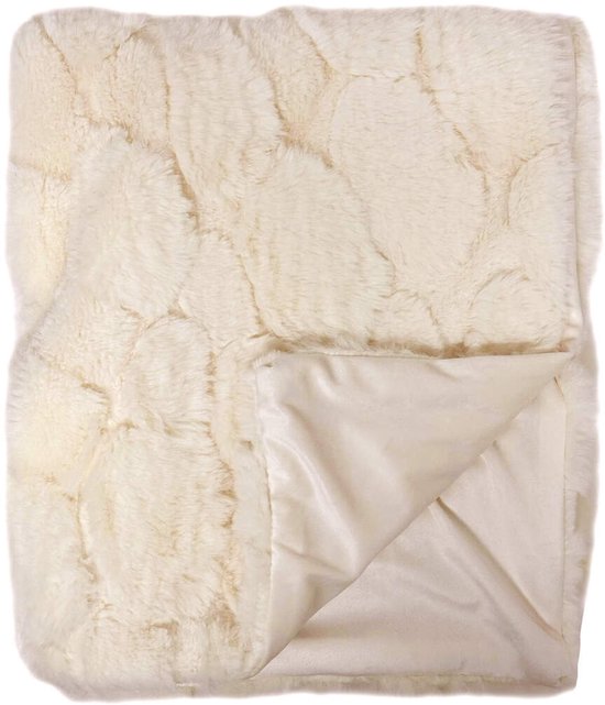 Dutch Decor Plaid Pommelien 130x160 cm Cannoli Cream