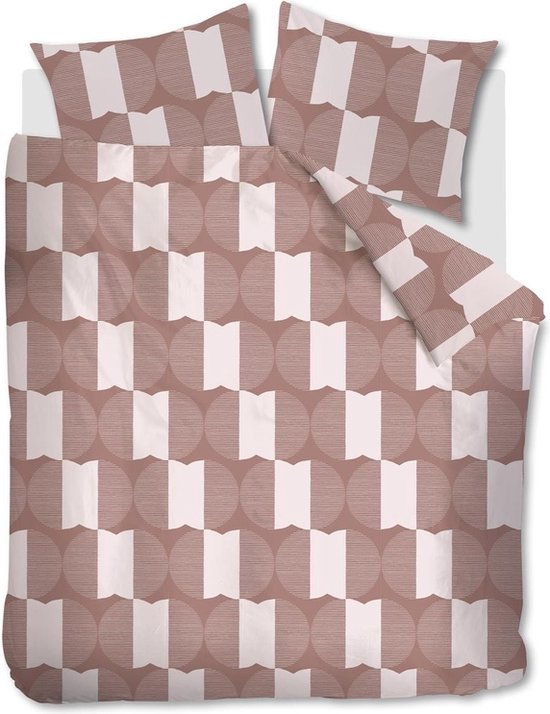 VT Wonen Dekbedovertrek Check Mate Terra 140x200/220 cm