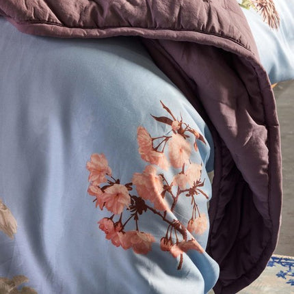 Annebella Duvet cover Zen blue 2p set 240x220+2/60x70 Zen blue laatste!