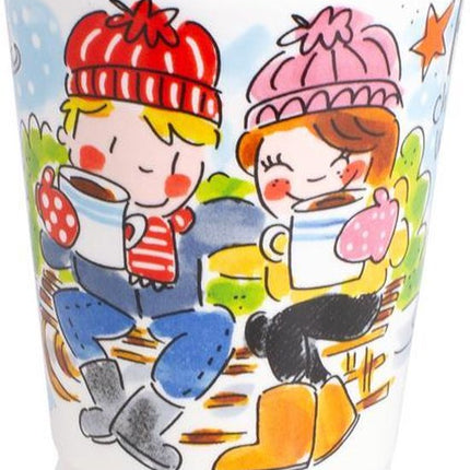 Blond Amsterdam Mazagran Hot Chocolate 2-delig - blauw