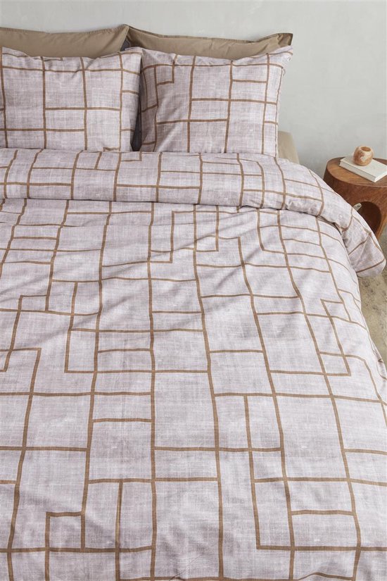VT Wonen Dekbedovertrek Pojagi Terra 140x200/220 cm