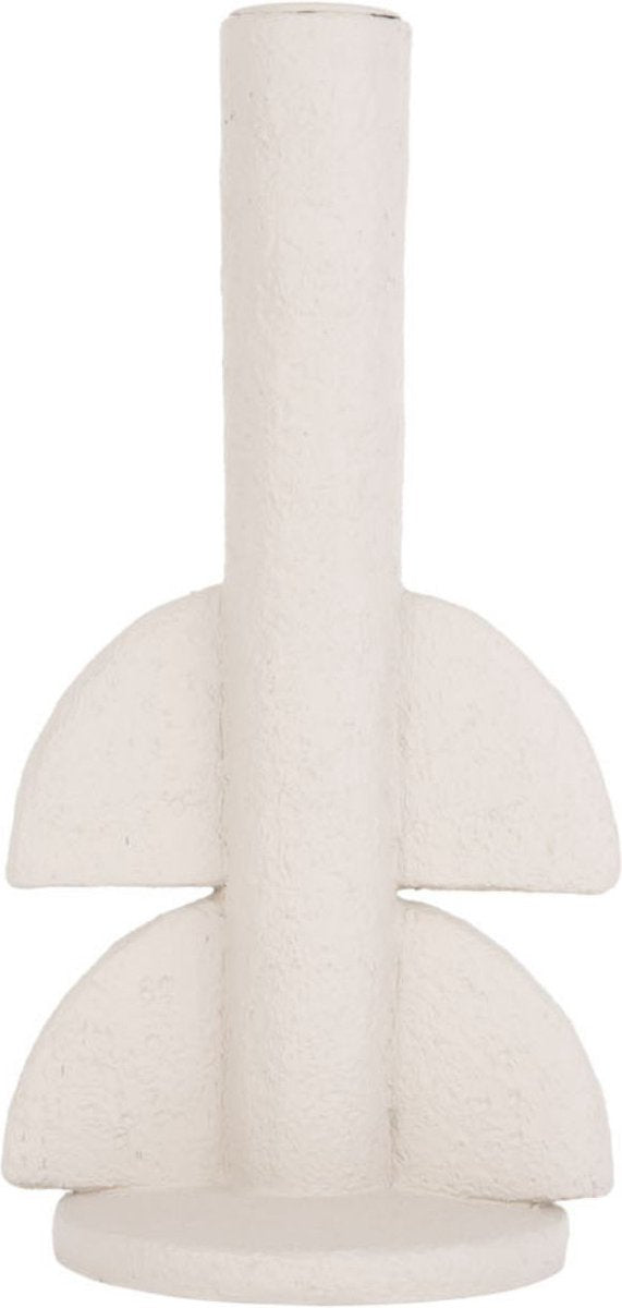 Present Time Candle holder Half Bubble polyresin - ivory