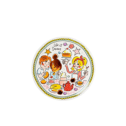 Blond Amsterdam Even Bijkletsen Gebaksbord 18 cm - Mint