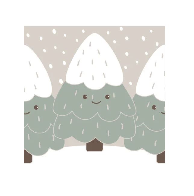 Duni servetten Cute Trees - 33x33cm