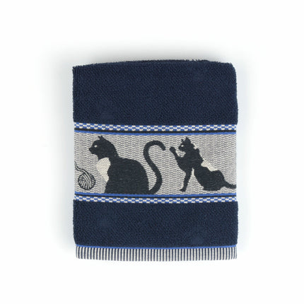 Bunzlau Castle Cats Kitchen towel Dark blue