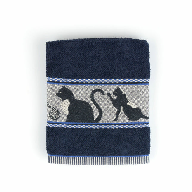 Bunzlau Castle Cats Kitchen towel Dark blue