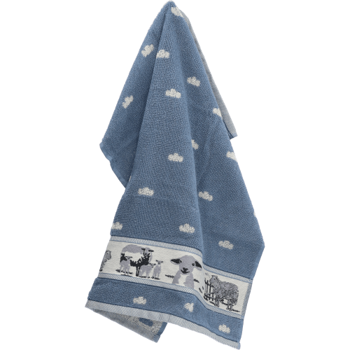 Bunzlau Castle Keukendoek Sheep - Grey Blue
