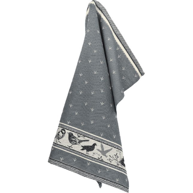 Bunzlau Castle Theedoek Birds - Anthracite