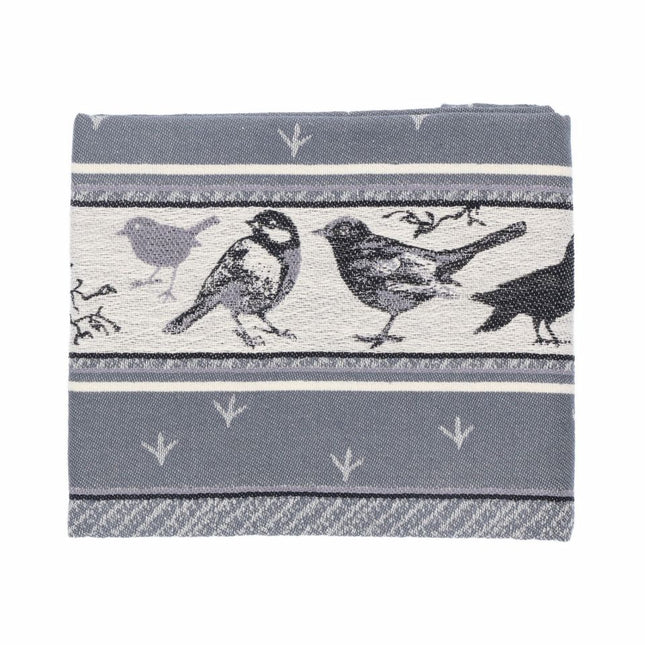 Bunzlau Castle Theedoek Birds - Anthracite