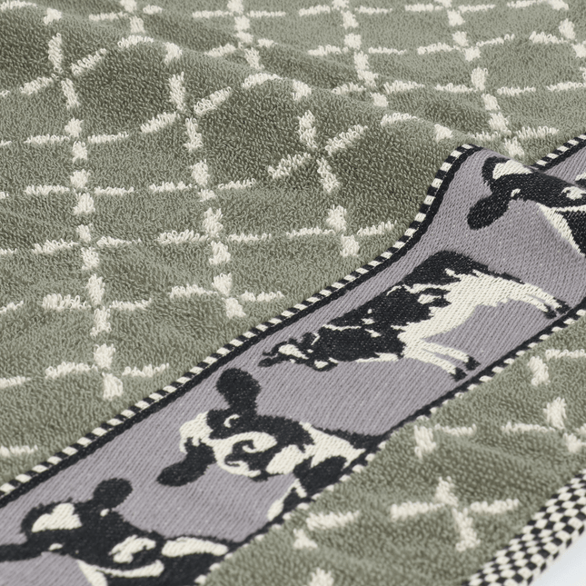 Bunzlau Castle Kitchen Towel Sheep - Dark green