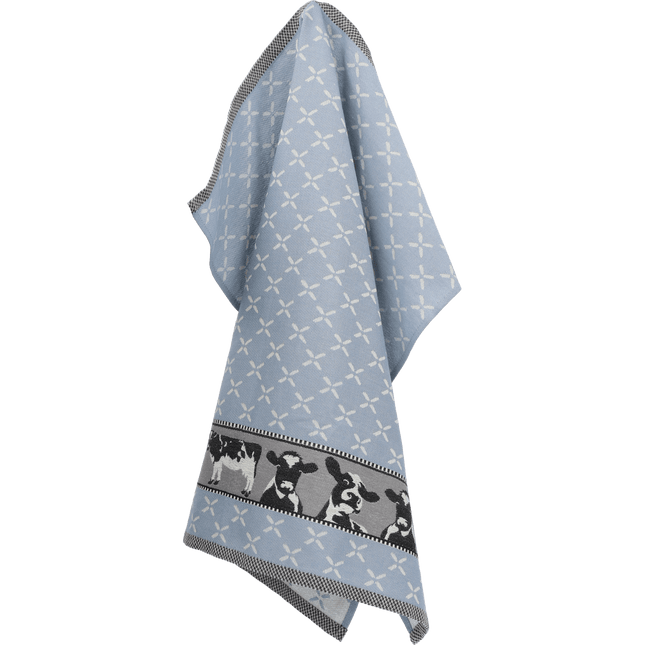 Bunzlau Castle Tea Towel Cows Grey/Blue