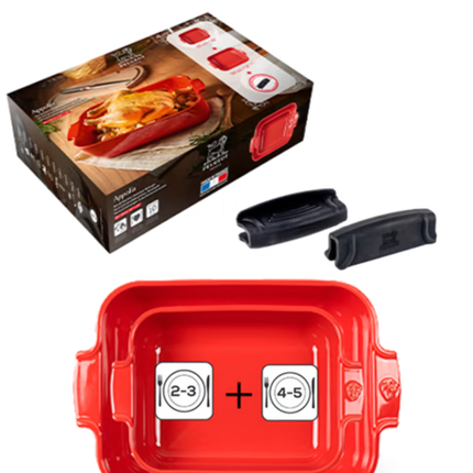 Peugeot Set Ovenschalen 32+25 cm - Rood