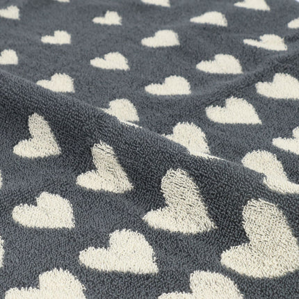 Bunzlau Castle Kitchen Towel Hearts - Anthracite