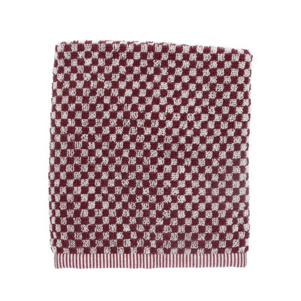 Bunzlau Castle Keukendoek Small Check Burgundy