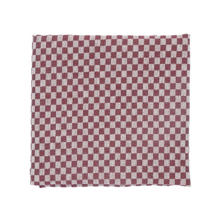 Bunzlau Castle Theedoek Small Check - Burgundy