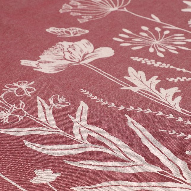 Bunzlau Castle Theedoek Wild Flowers - Burgundy