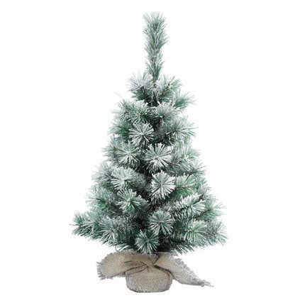 Kerstboom Vancouver snowy voor binnen - wit/groen - 50x90cm