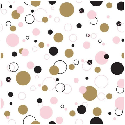 Duni servetten Splashing Dots - 33x33cm