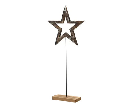 Ster MDF - 29,5 x 7 x H65 cm - Bruin