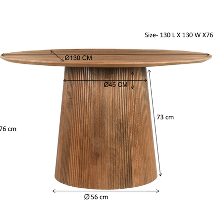 Livingfurn Salvator Eettafel 130cm