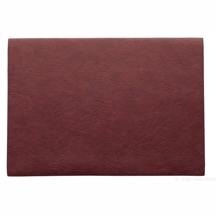Asa vegan leather Placemat 33x46 cm - rosewood