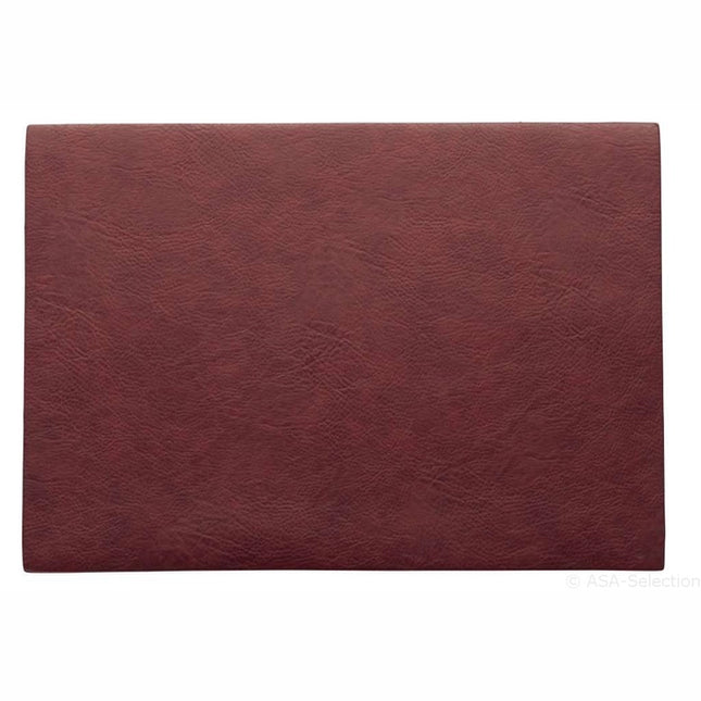Asa vegan leather Placemat 33x46 cm - rosewood