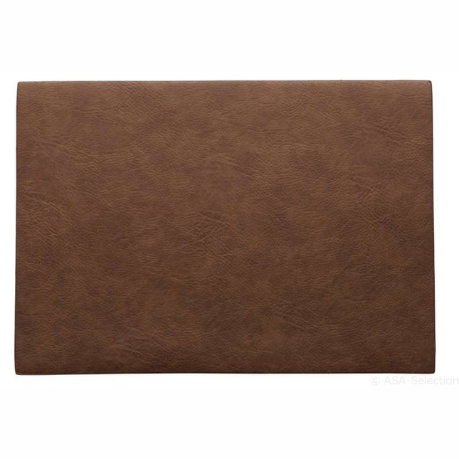 Asa vegan leather Placemat 33x46 cm - caramel