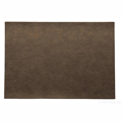 ASA Vegan Leather Placemat 33x46 cm - nougat