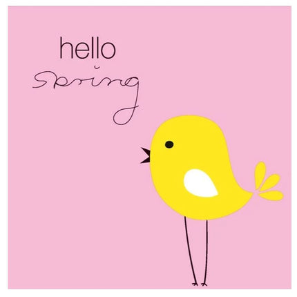 Duni servetten Hello Spring - 33x33cm