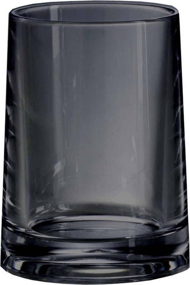 Beker Pino transparant/antraciet