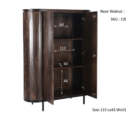 (LF) Wornu Walnut kast 150cm